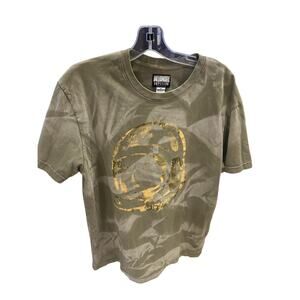 Billionaire Boys Club Men's Yellow Camo Astronaut Graphic Cotton T-Shirt Sz M